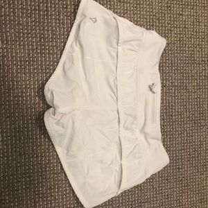 White Iviva/lululemon shorts!:) accepting offers:)